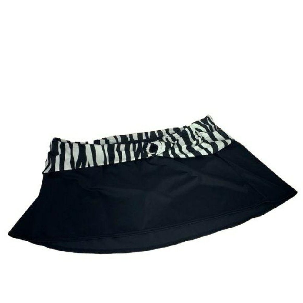 Lane Bryant Woman's Plus‎ Size Black Skort Bikini Bottom Swim Shorts Size 22